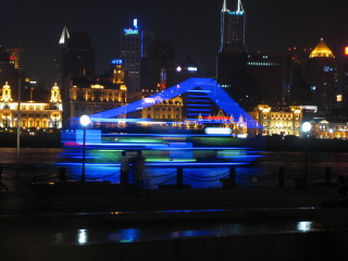 Ghost Boat in front of the Bund