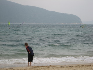 Playing on the Beach