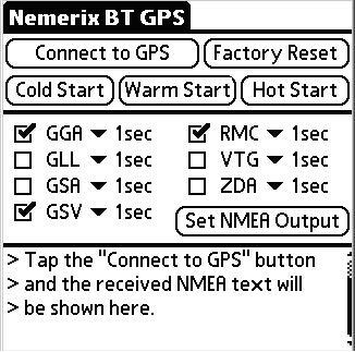 Nemerix Bluetooth GPS Screen
